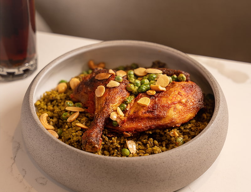 Delicious Lebanese main course option from the dinner and lunch menu at Babati Dubai.